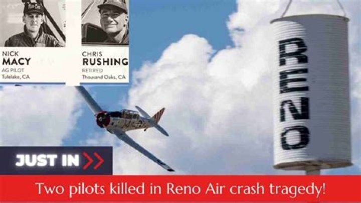 2 Pilots Killed in Reno Air Racing Event Devastated and