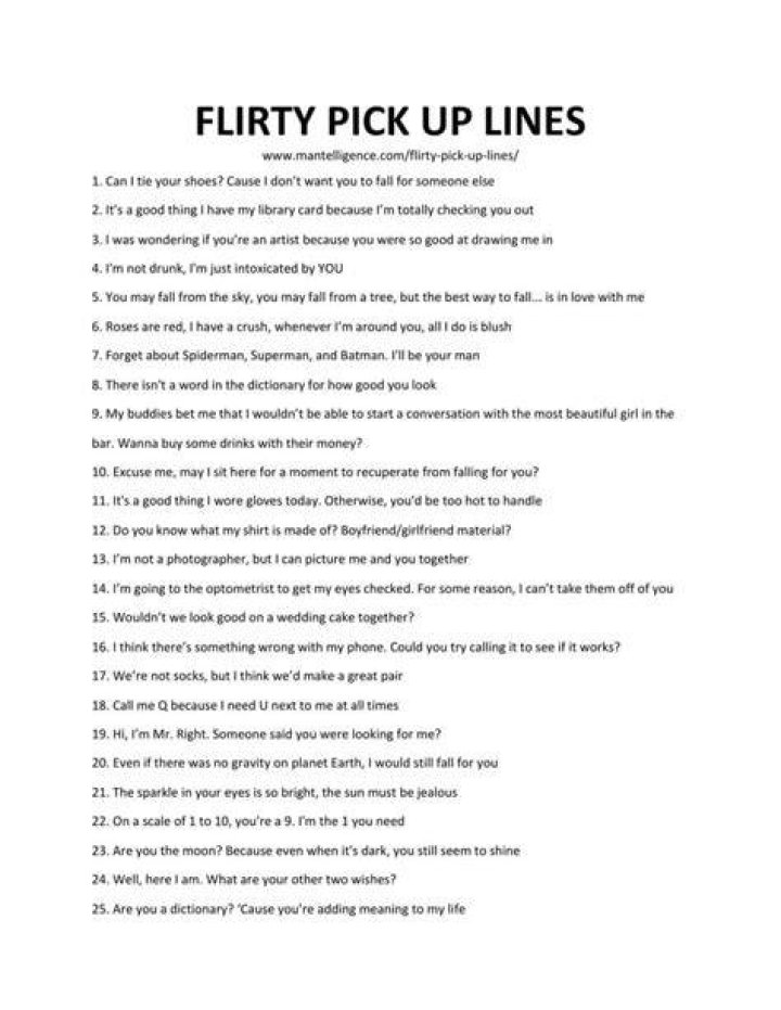 214+ Flirty Pick Up Lines For Texting To Impress BayArt