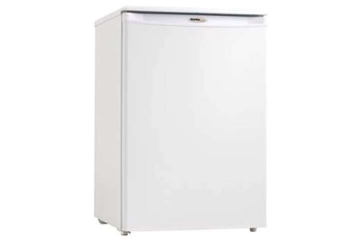 4.3 Cu. Ft. Designer Compact Refrigerator - Black with Spotless Steel Door