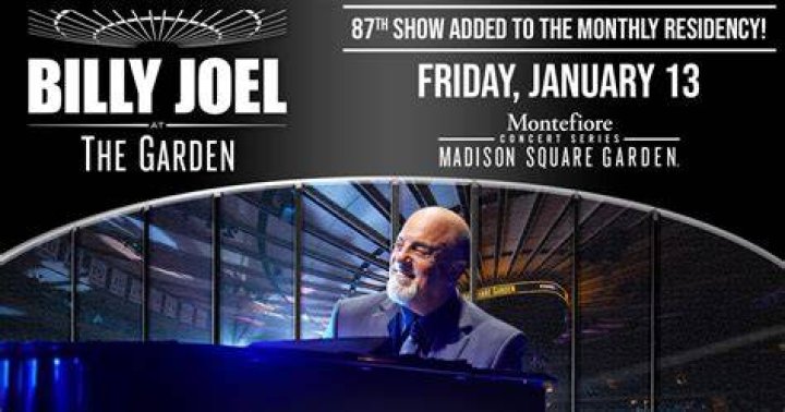 Billy Joel to Perform Monthly Concerts at Madison Square Garden The