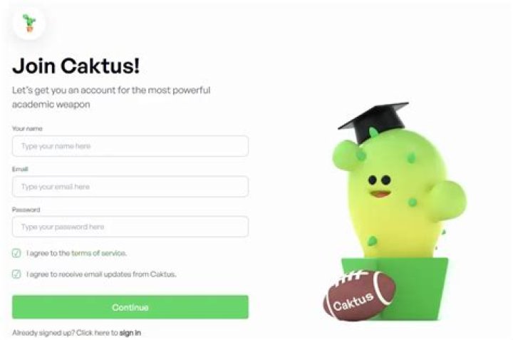 Caktus Signup