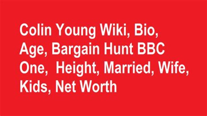 Colin Young Wiki, Bio, Age, Bargain Hunt BBC One, Height, Married, Wife