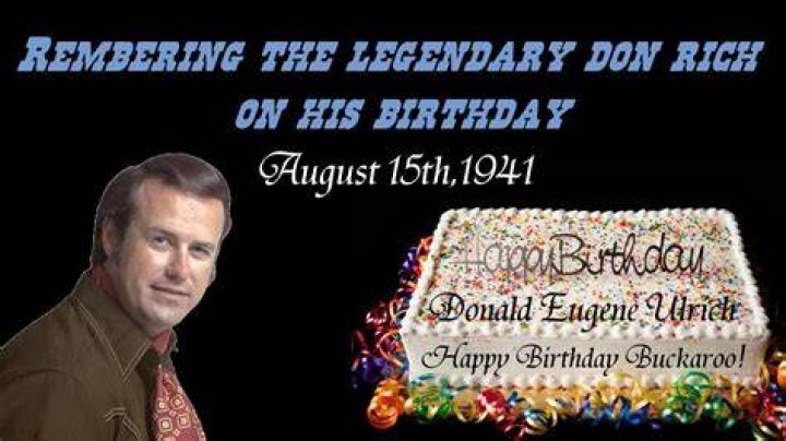 Don Rich * August 15, 1941 July 17, 1974* Country music, Musician