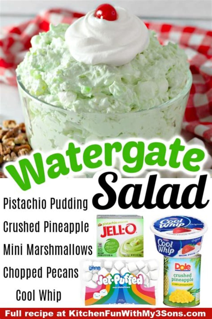 Easy Watergate Salad (5ingredients) Kitchen Fun With My 3 Sons