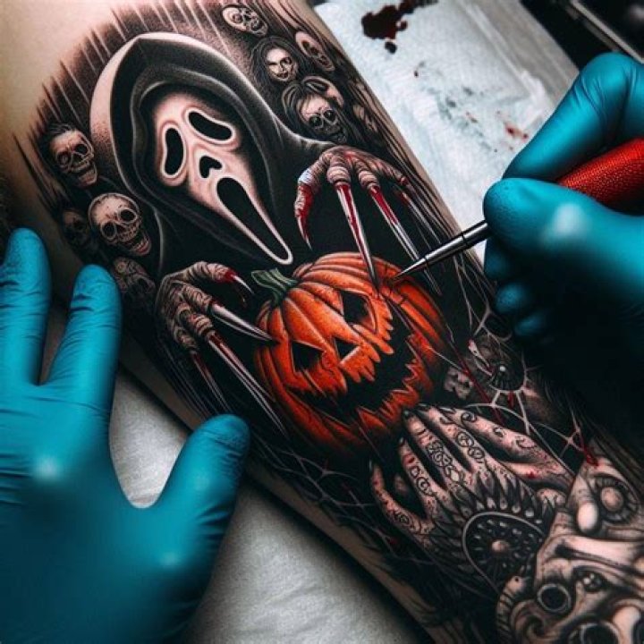 Hand Horror Tattoo