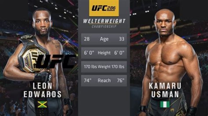 How tall is Leon Edwards? What is his height difference with Aljamain