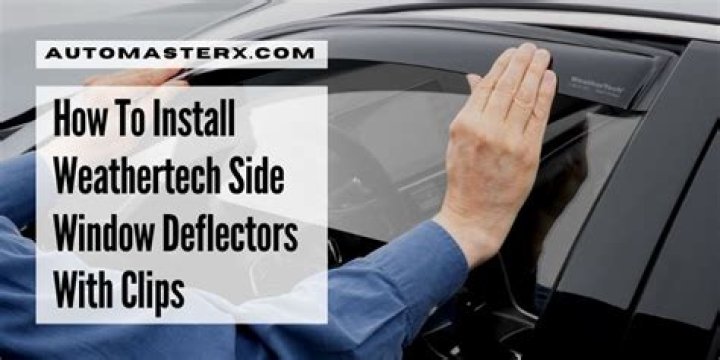 How to Install WeatherTech Side Window Deflectors YouTube