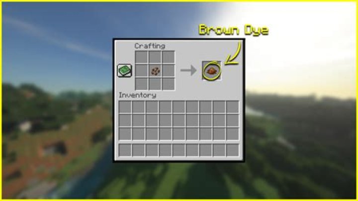 How To Make Brown Dye In Minecraft