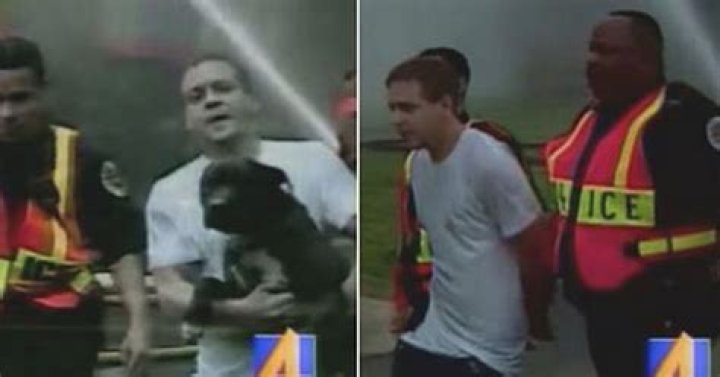 Man Gets Arrested For Saving His Dog From His Burning House