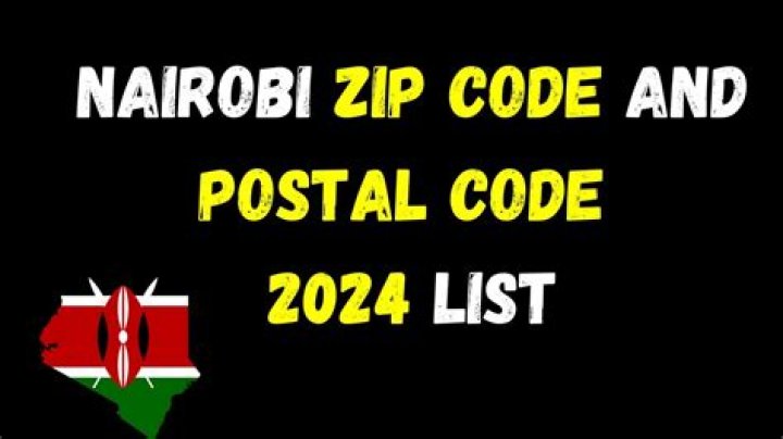 Nairobi Zip Code: Uncover Hidden Gems And Simplify Mail