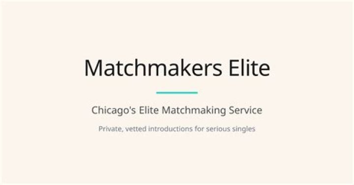 Our Elite matchmaking team Matchmaker, Elite