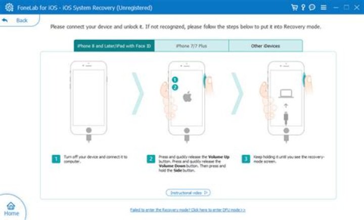 recovery phone instructions