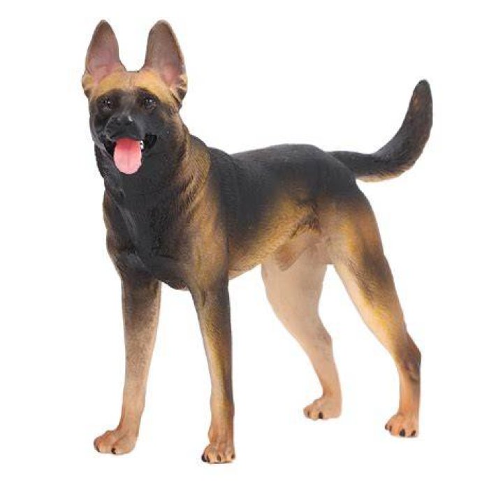 Simulation German Shepherd Dog Model Large Dog Figurine Highly Detailed