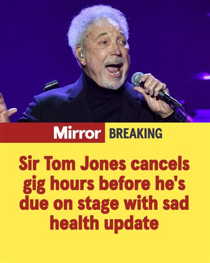 Sir Tom Jones cancels second show to deal with 'serious family illness