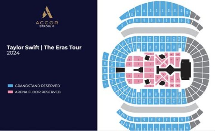 Taylor Swift Eras Tour Seating Chart