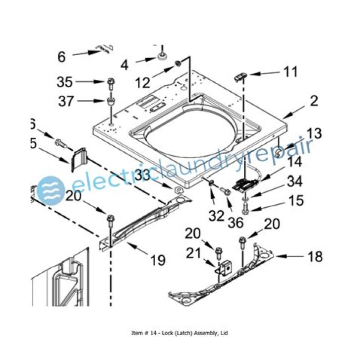 Top Lid- Model G309-6300-W1