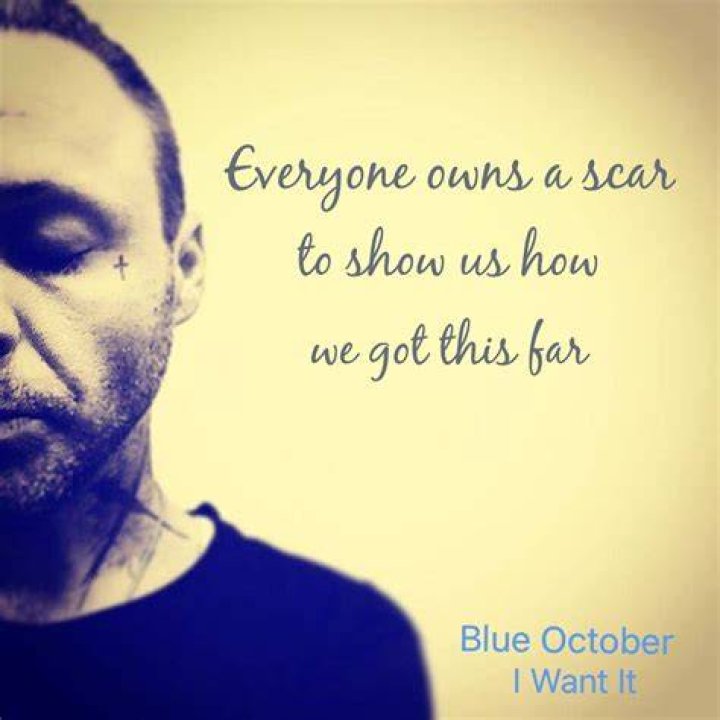 Twitter Blue october lyrics, Blue october, October music
