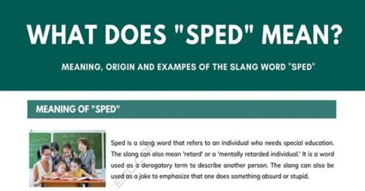 What Does Sped Mean On TikTok? What Does Sped Mean In School?