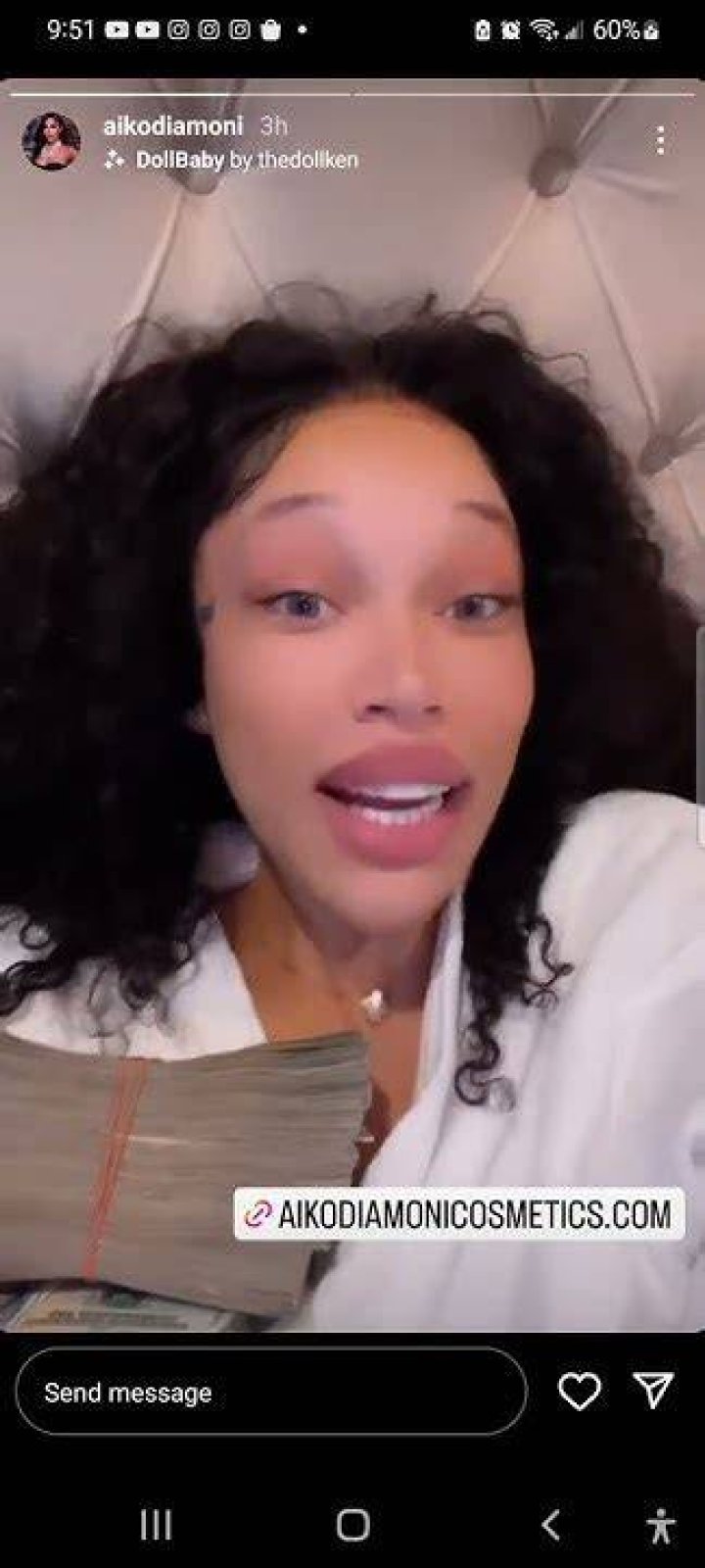 Yodela from One mo Chance turning up PLAY N WIT HER BOOBS on IG live